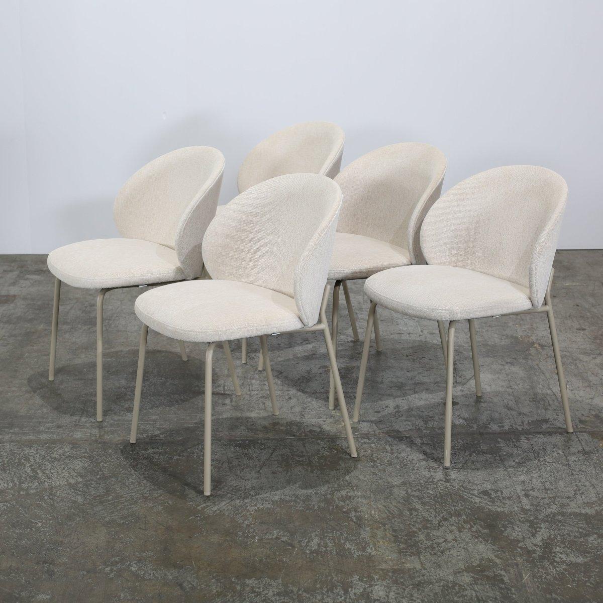 XXIe siècle et contemporain BoConcept Chaise de salle à manger Princeton par Morten Georgsen, lot de cinq en vente