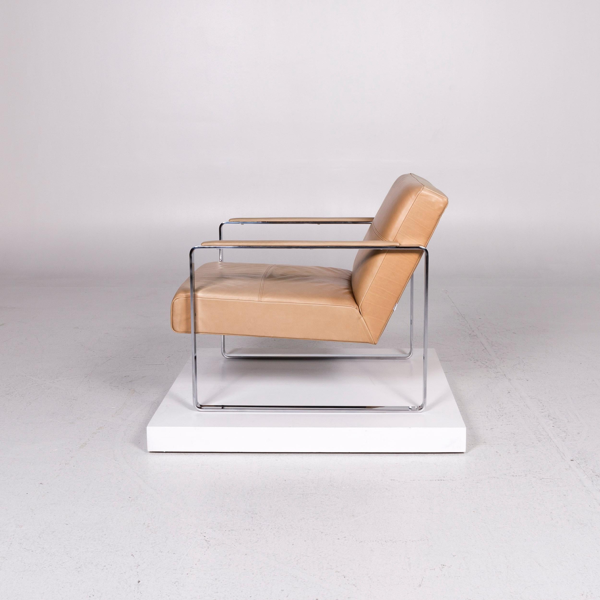 BoConcept Ross Leather Armchair Beige For Sale 5
