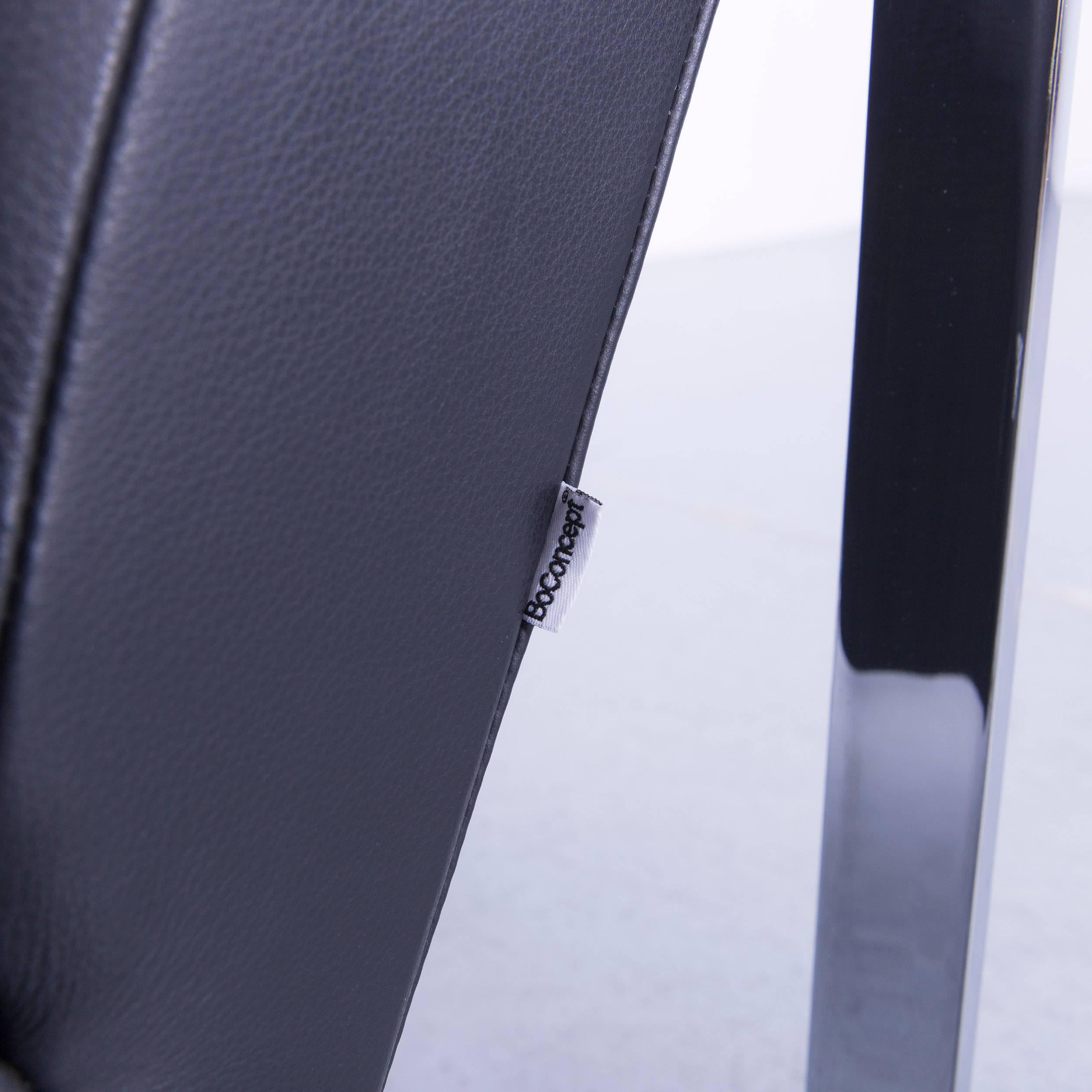 BoConcept Ross Leather Armchair Black One-Seat In Excellent Condition In Cologne, DE