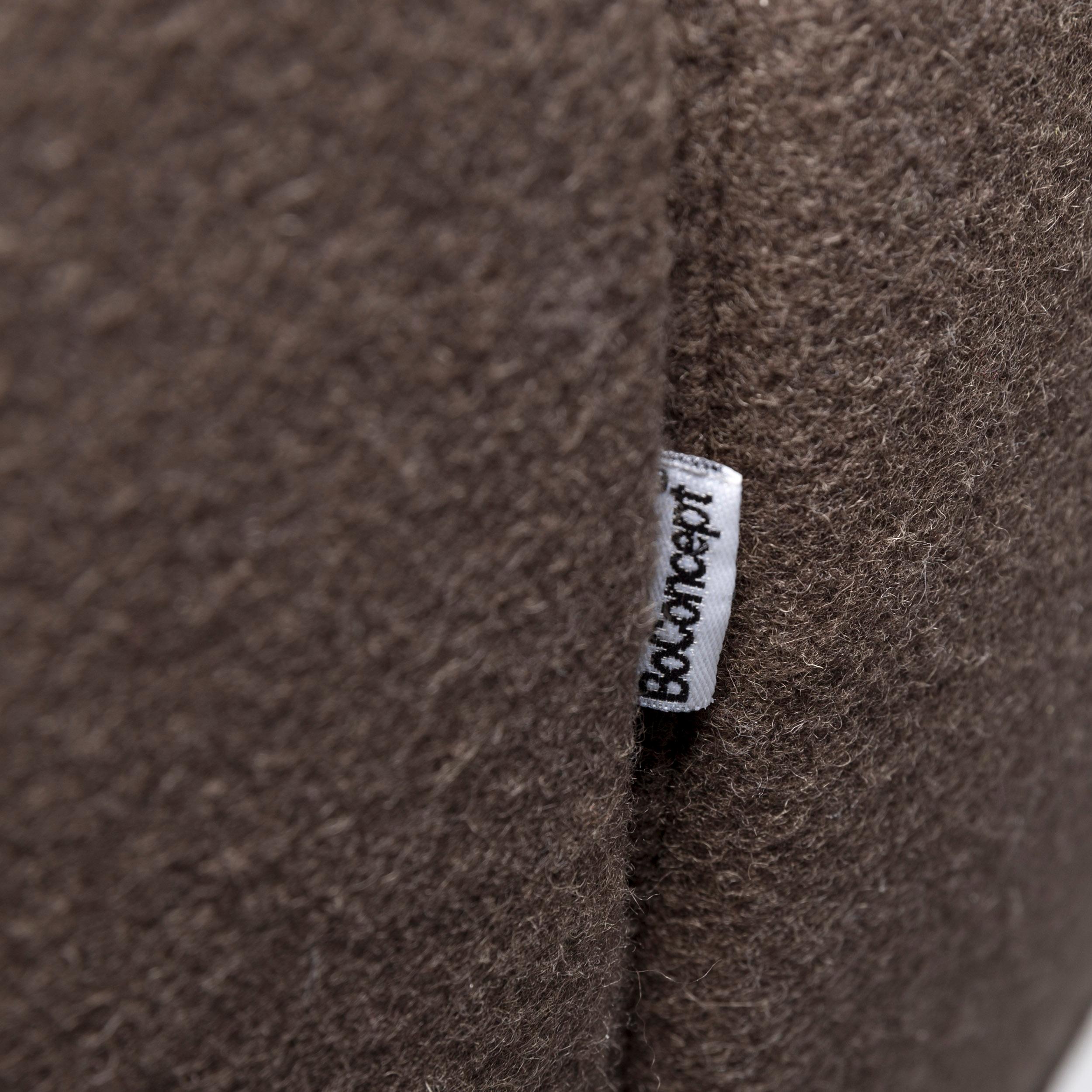 XXIe siècle et contemporain BoConcept - Shelly - Ensemble de fauteuils et poufs en tissu design - Marron