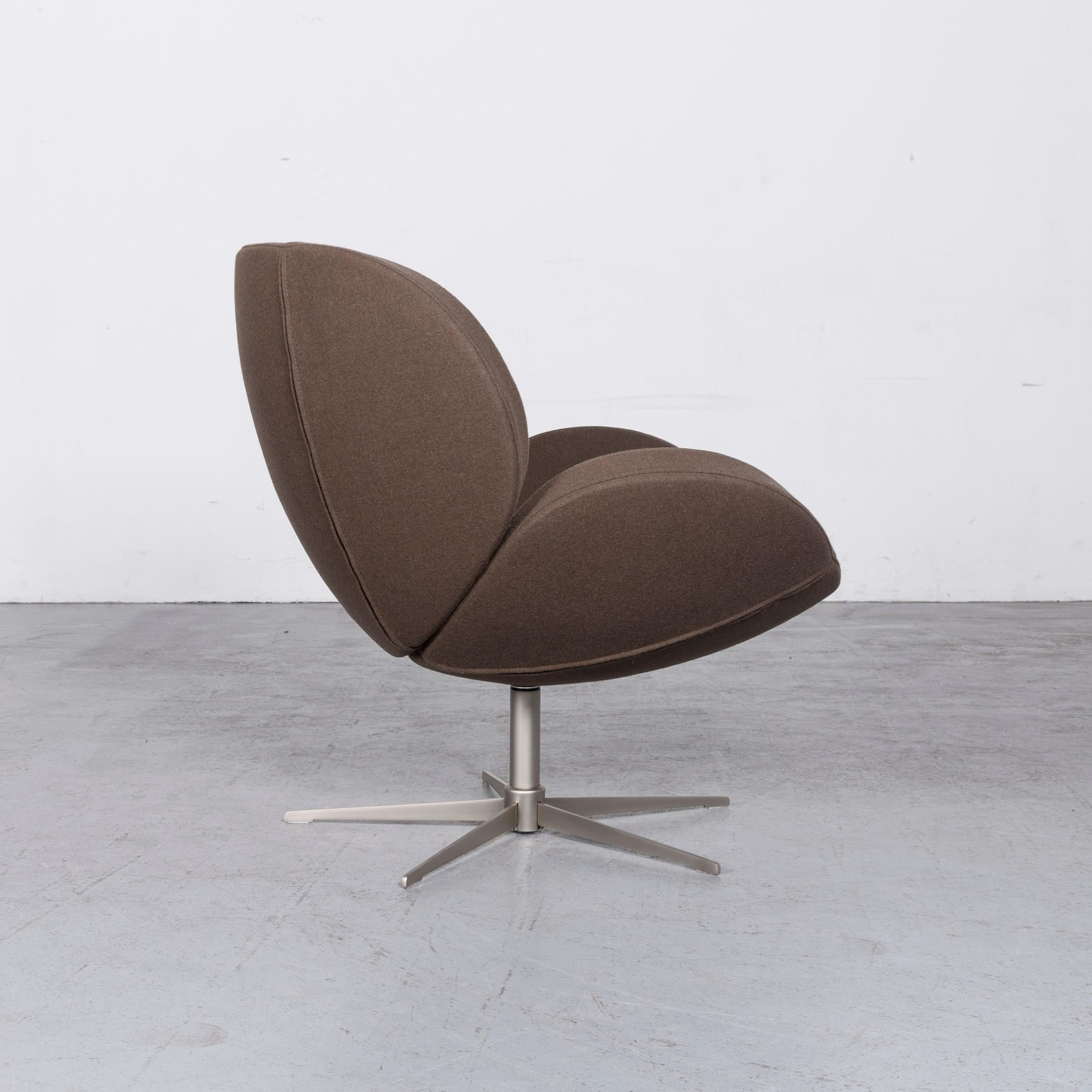 Tissu BoConcept - Shelly - Ensemble de fauteuils et poufs en tissu design - Marron