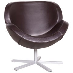BoConcept Shelly Designer Leather Armchair Brown Genuine Leather Chair