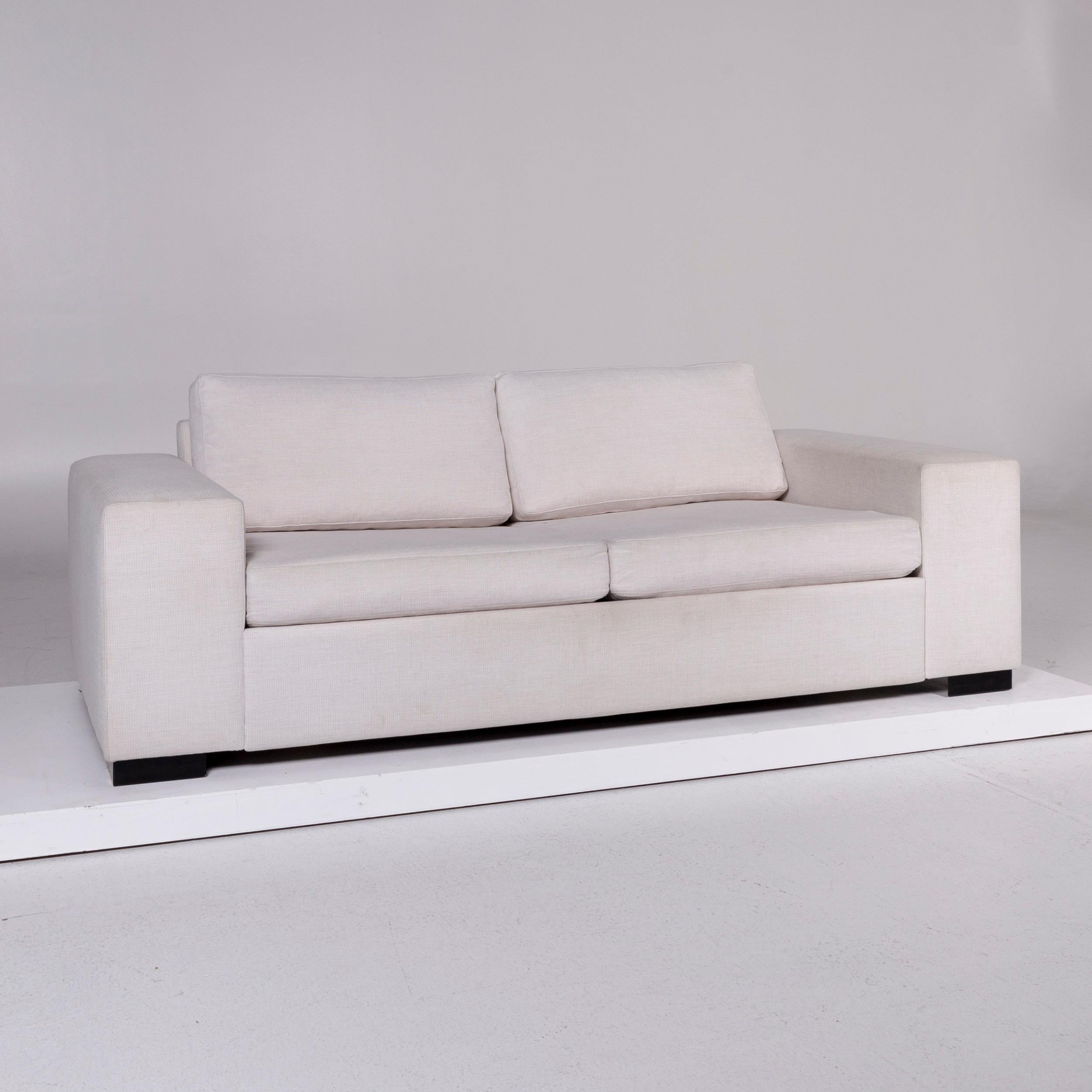 We bring to you a BoConcept Terni fabric sofa bed cream white cream sleep function incl. mattress.
 
Product measurements in centimetres:
 
Depth 90
Width 206
Height 75
Seat-height 42
Rest-height 55
Seat-depth 54
Seat-width