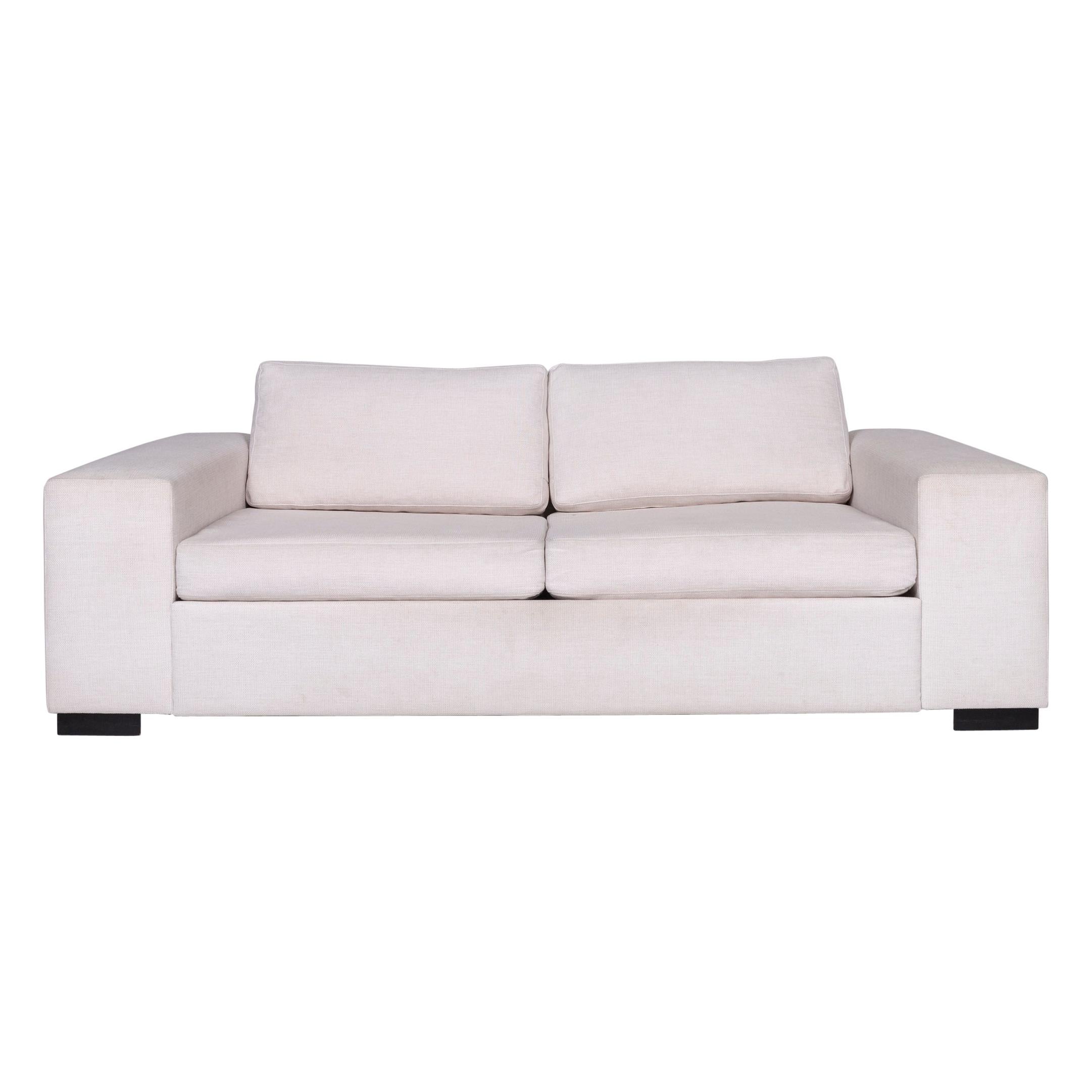 BoConcept Terni Fabric Sofa Bed Cream White Cream Sleep Function Incl. Mattress