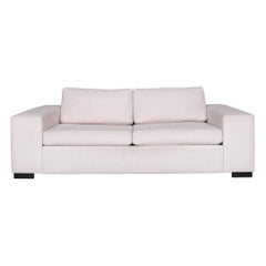BoConcept Terni Fabric Sofa Bed Cream White Cream Sleep Function Incl. Mattress