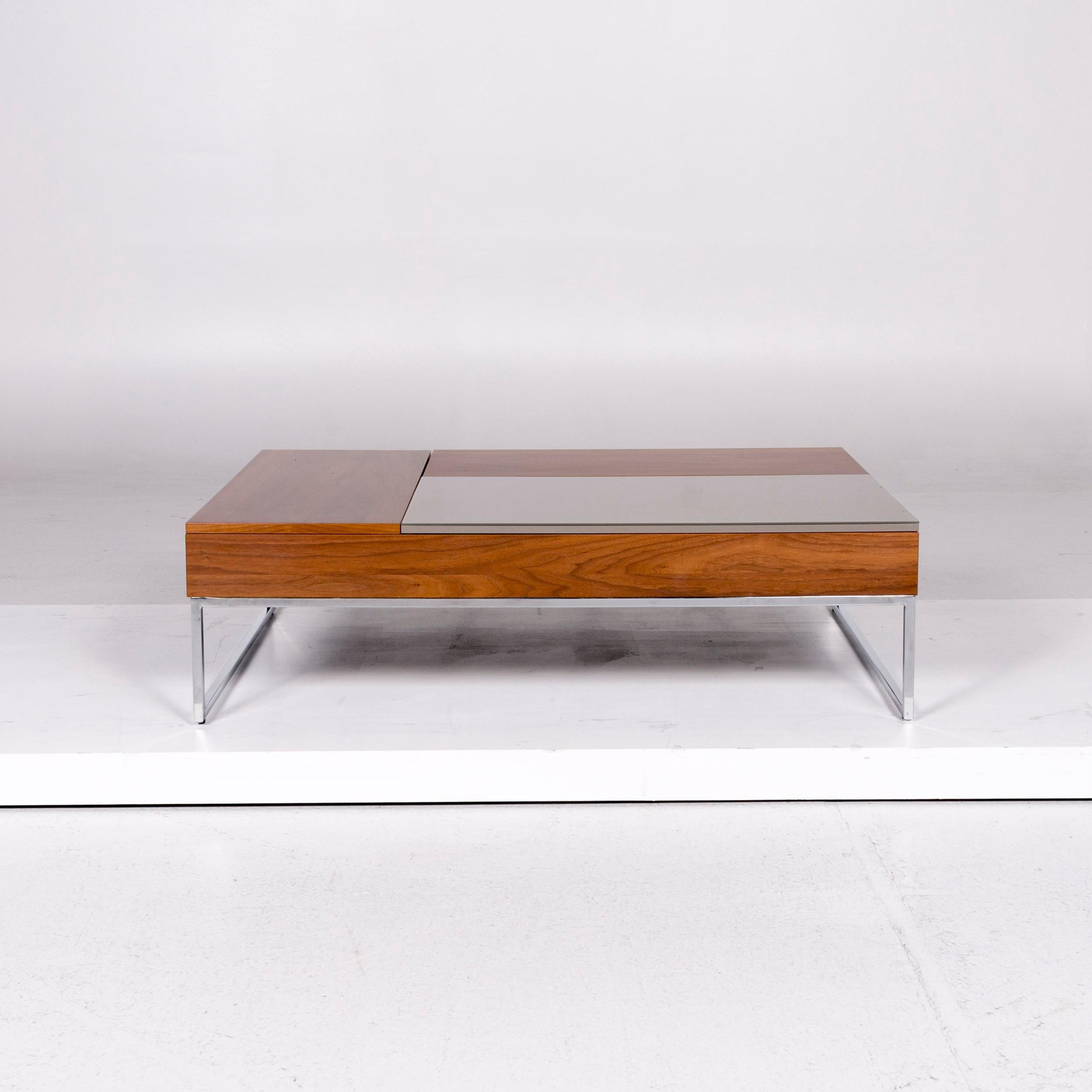 We bring to you a BoConcept wood coffee table function storage room table.
 
 Product measurements in centimeters:
 
Ddepth 79
 Width 116
 Height 33.





 