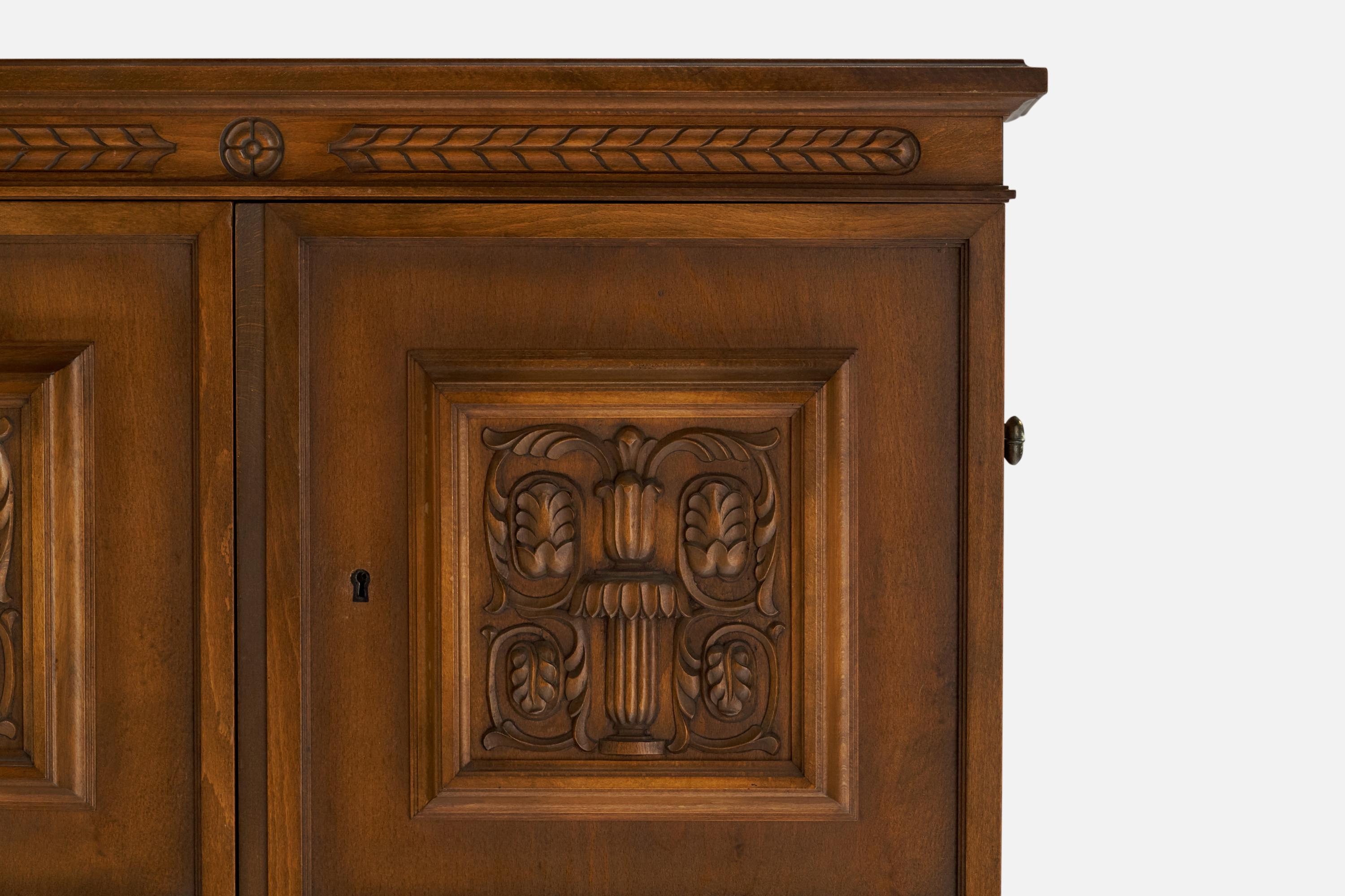 Bodafors, Bar Cabinet, Wood, Sweden, 1940s For Sale 2