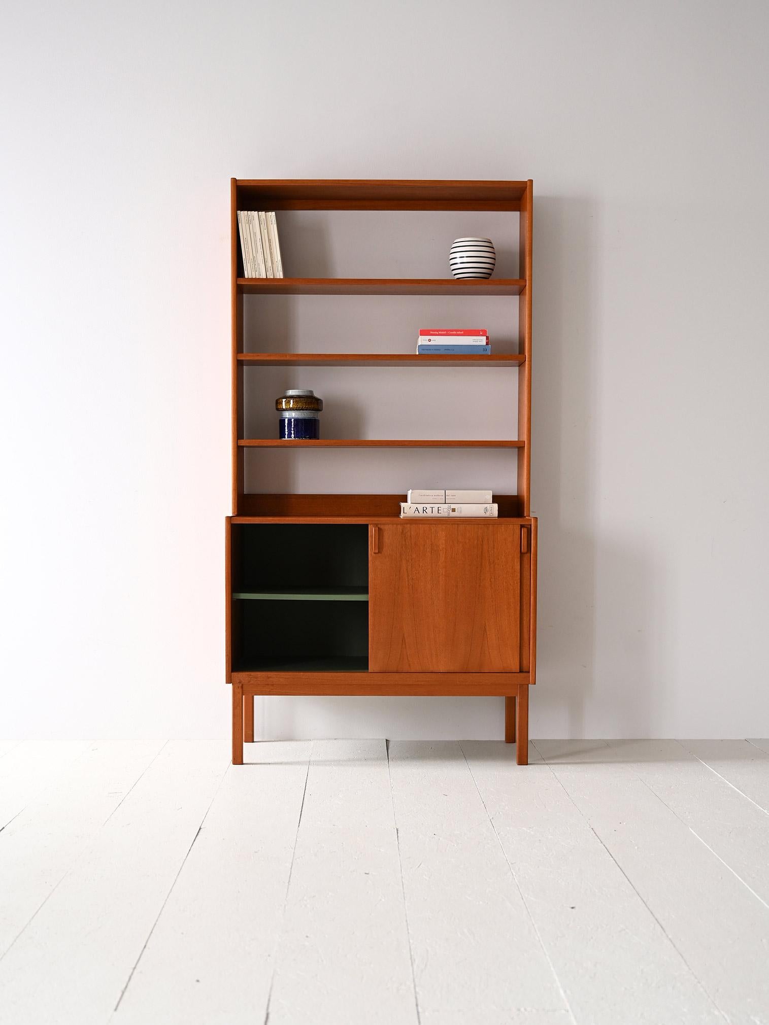 Scandinavian Modern Bodafors bookcase with storage cabinet