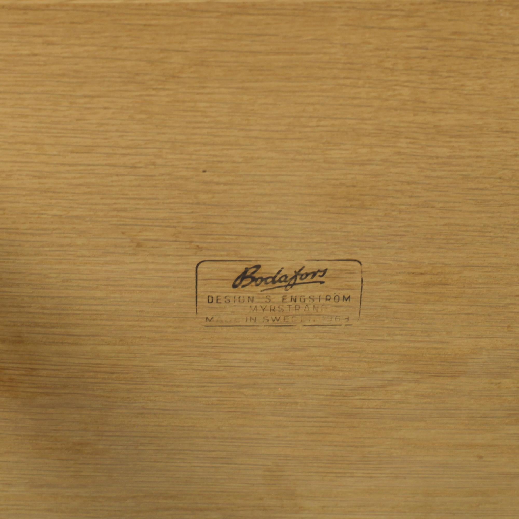 Bodafors Night Stand or Side Table by Sven Engström and Gunnar Myrstrand 1960's For Sale 8