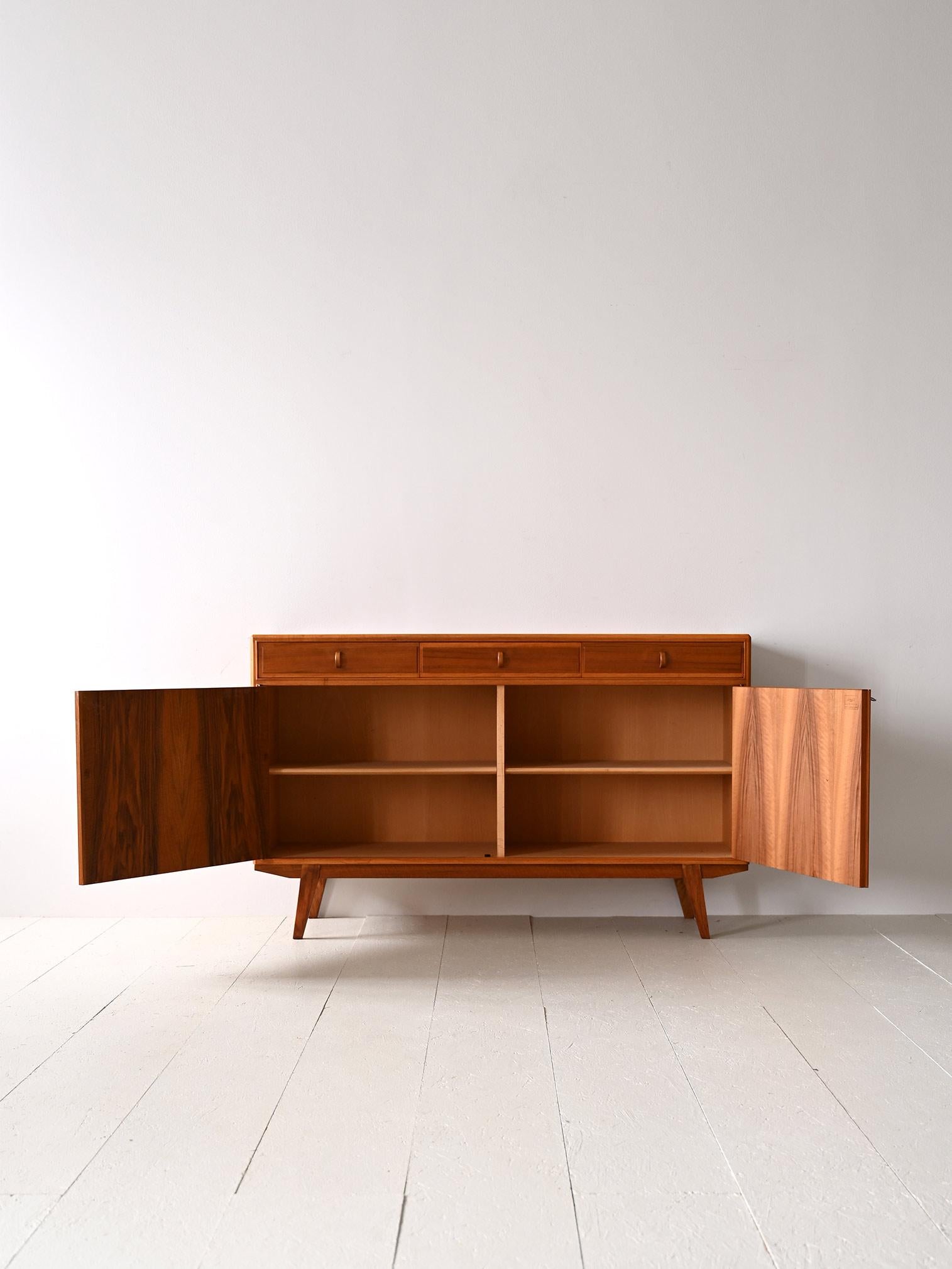 Scandinavian Modern Bodafors sideboard with three drawers For Sale