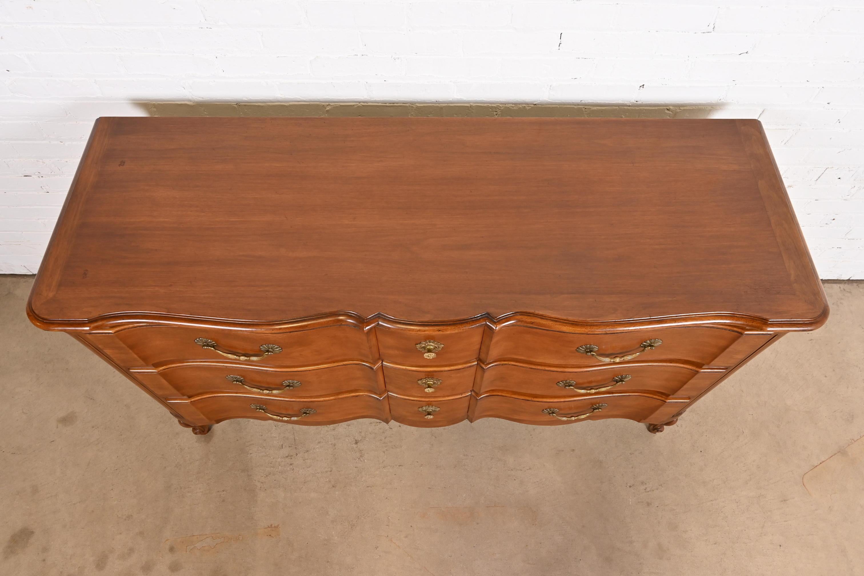 Bodart French Provincial Louis XV Fruitwood Triple Dresser, Circa 1960s For Sale 4