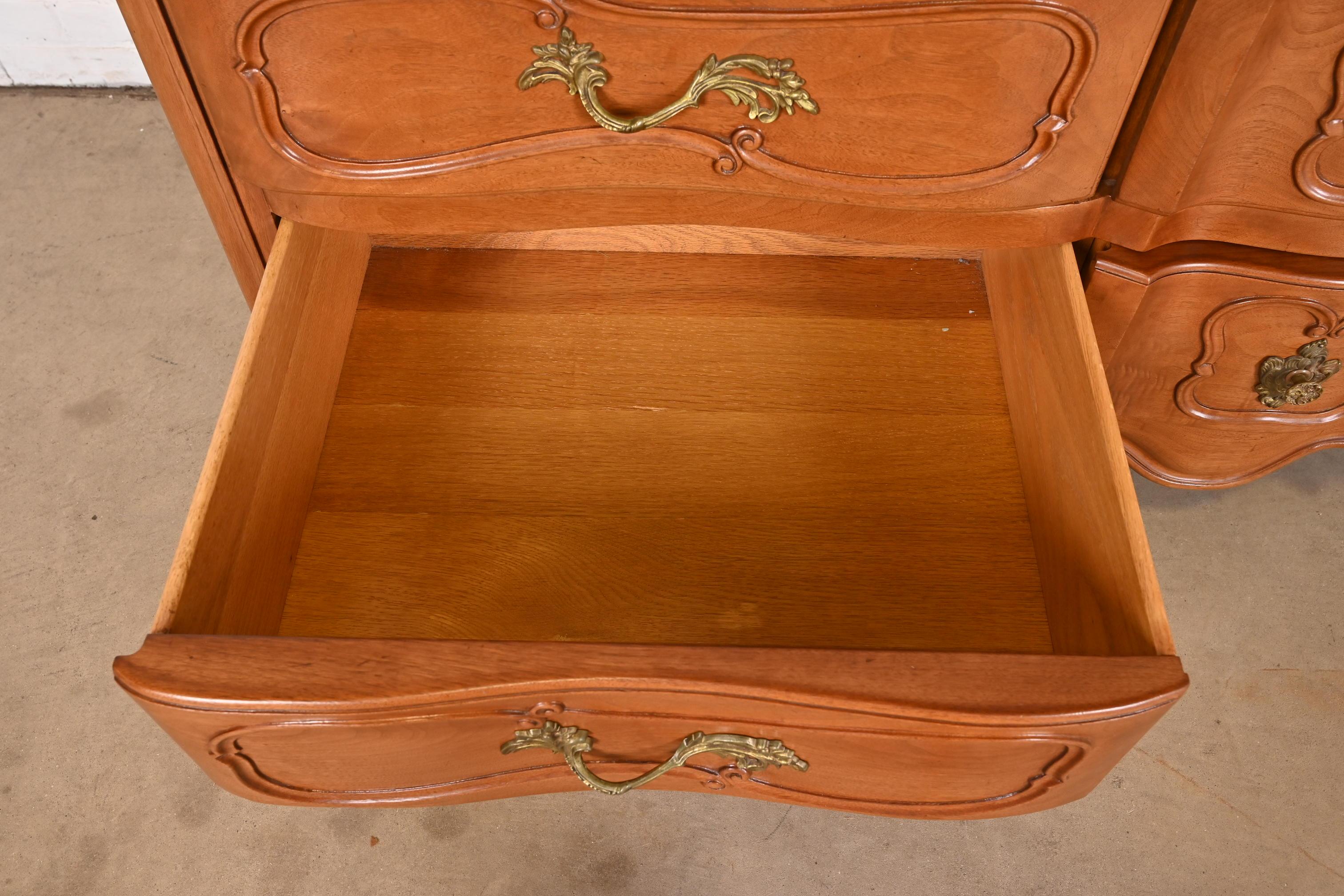 Bodart French Provincial Louis XV Fruitwood Triple Dresser, Circa 1960s For Sale 5