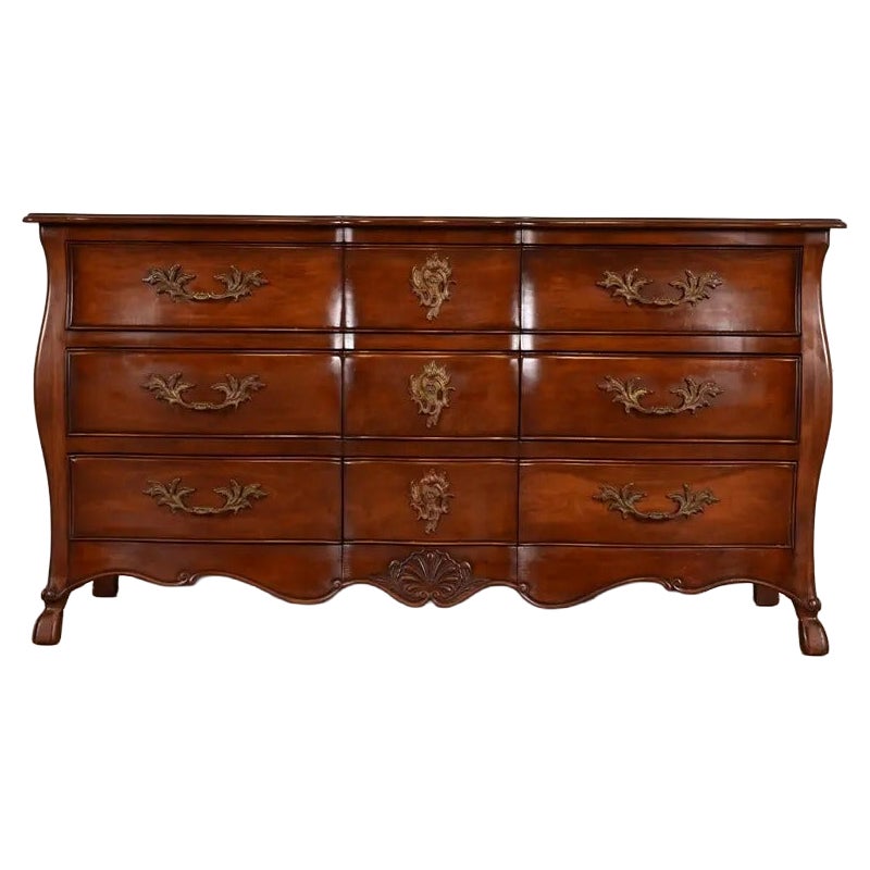 Bodart Französische Dreifachkommode aus Obstholz im Louis-XV-Stil, Französische Provence, ca. 1960er Jahre