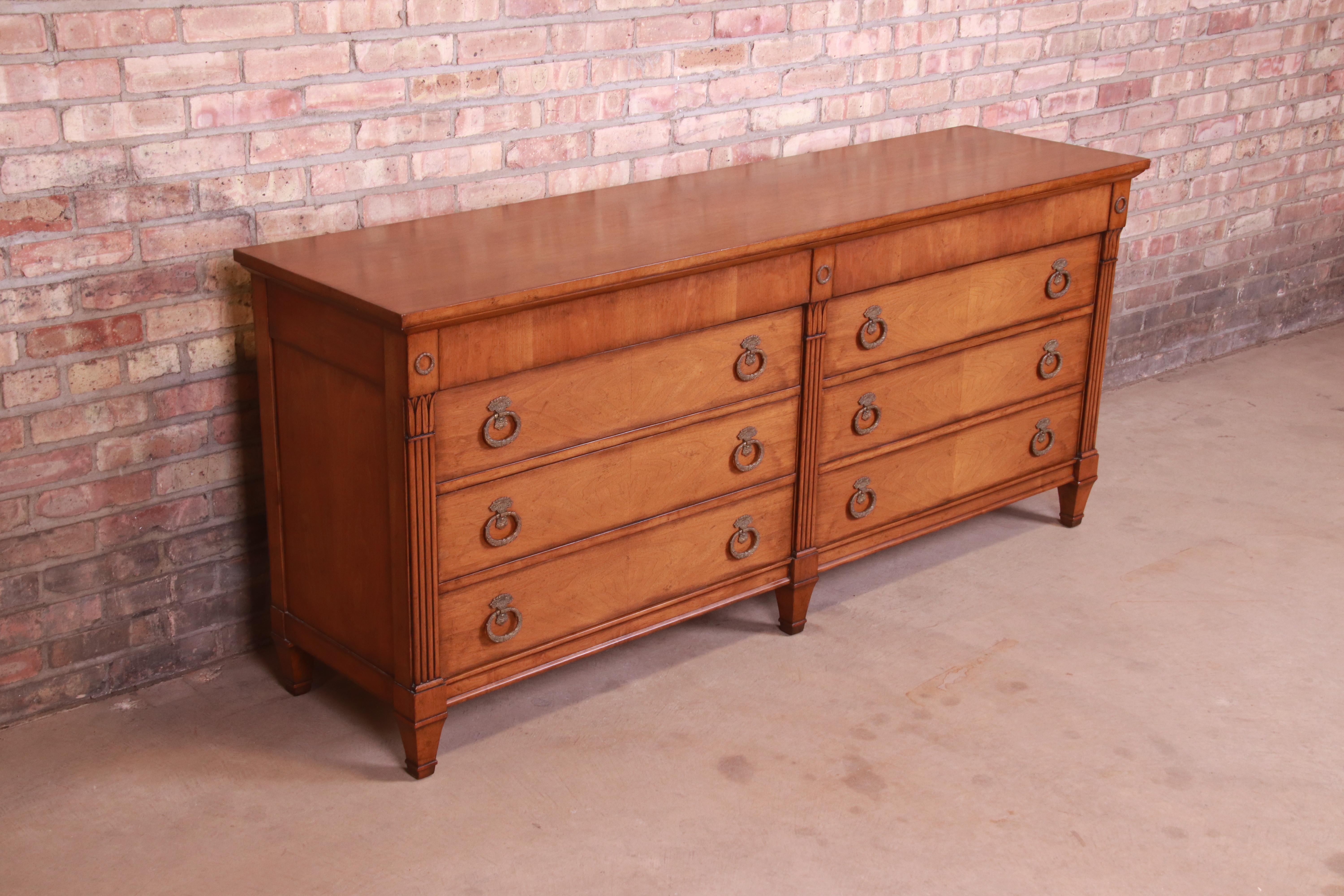 Bodart French Regency Louis XVI Double Dresser or Credenza, Circa 1960s In Good Condition In South Bend, IN