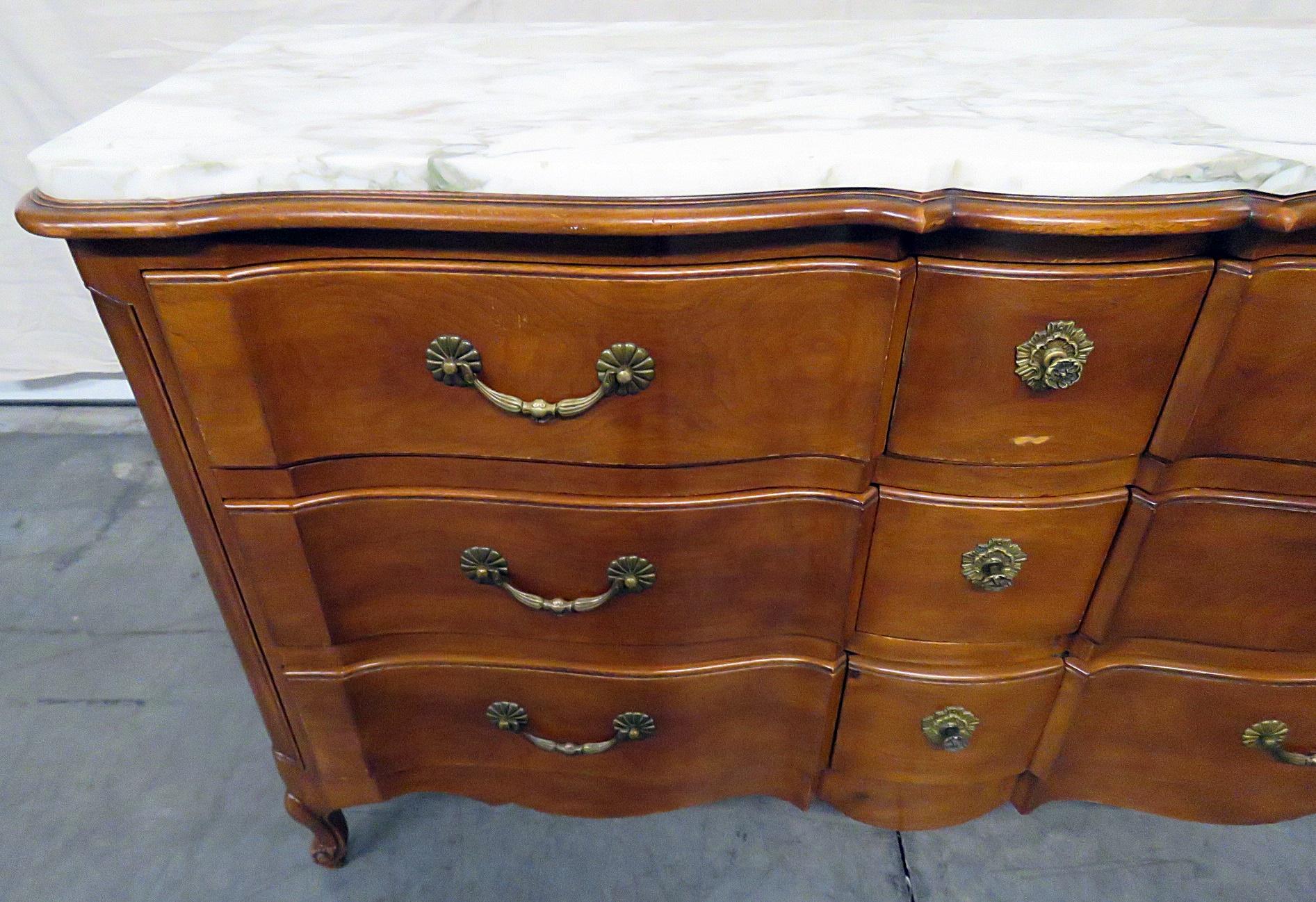 Bodart marble top 9 drawer dresser. 1