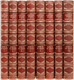BODE - GROOT. Complete Work of Rembrandt. 8 vols. ALL FIRST EDITIONS - 1897-1906