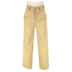 BODE Size 26 Khaki Cotton High Waisted Casual Pants