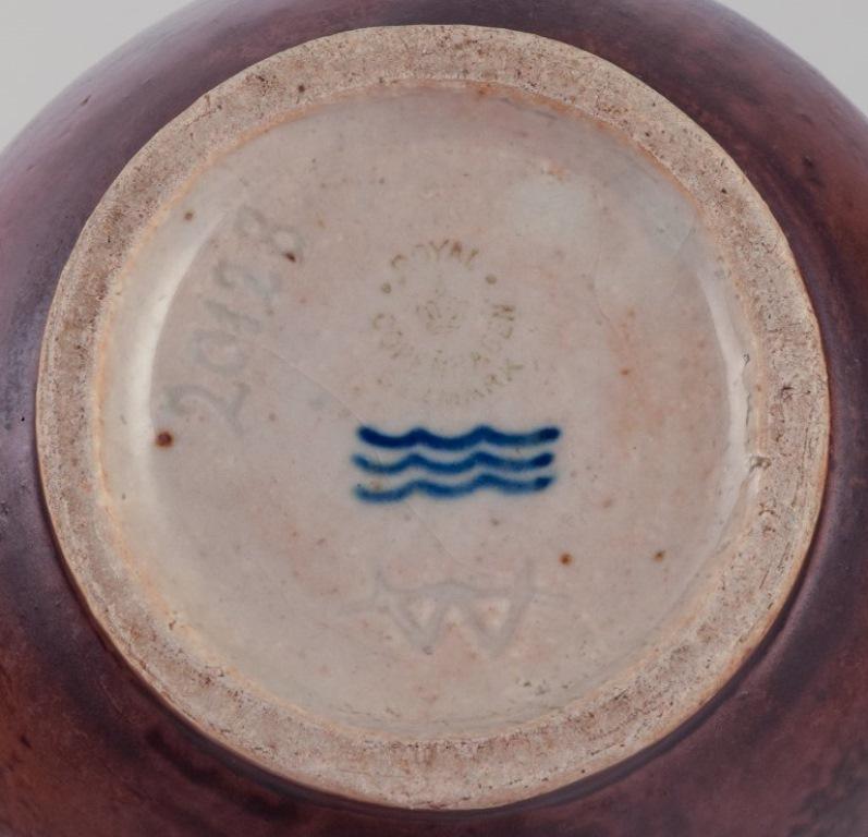 Bode Willumsen for Royal Copenhagen. Ceramic pitcher in sung glaze. 1930s/40s For Sale 3