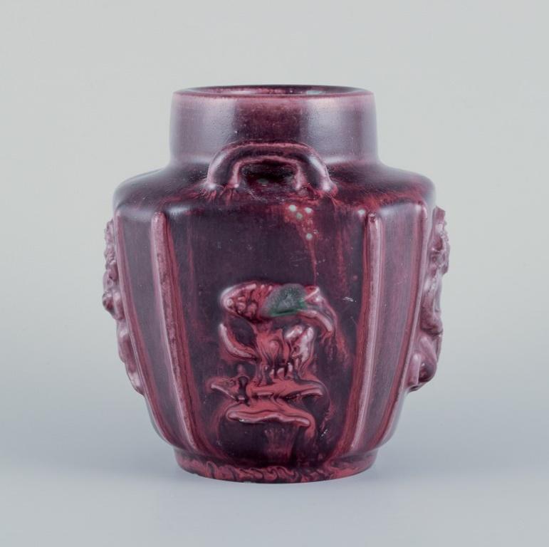 Bode Willumsen for Royal Copenhagen. Ceramic vase with mythological motifs.  For Sale 1