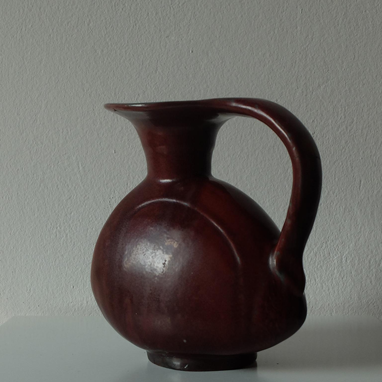 Bode Willumsen für Royal Copenhagen:: glasierter Keramikkrug:: 1940er Jahre (Dänisch) im Angebot