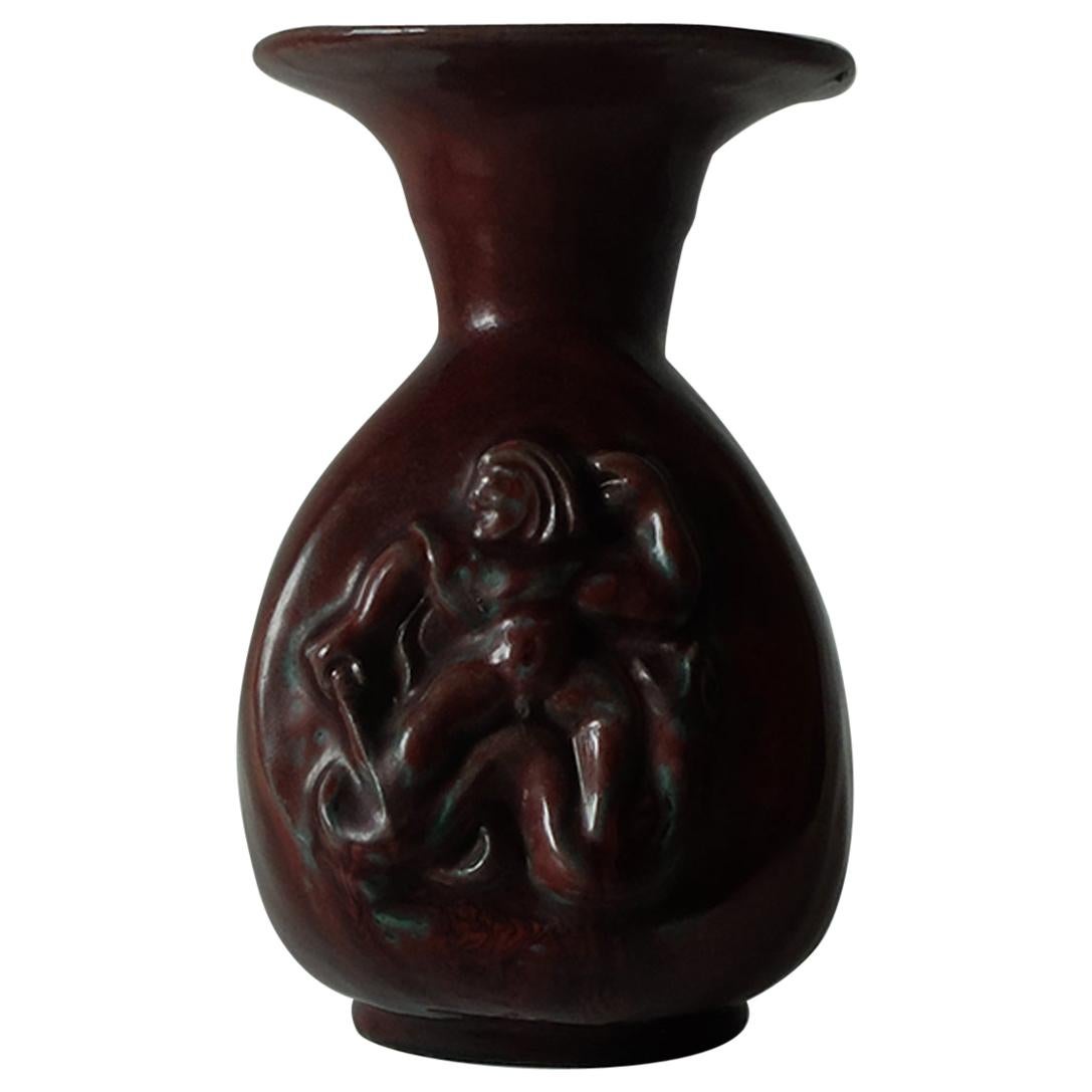 Bode Willumsen for Royal Copenhagen, Glazed Ceramic Pitcher, 1940s