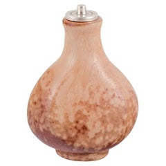 Bode Willumsen, own workshop. Unique ceramic bottle with lid. Dated 1937