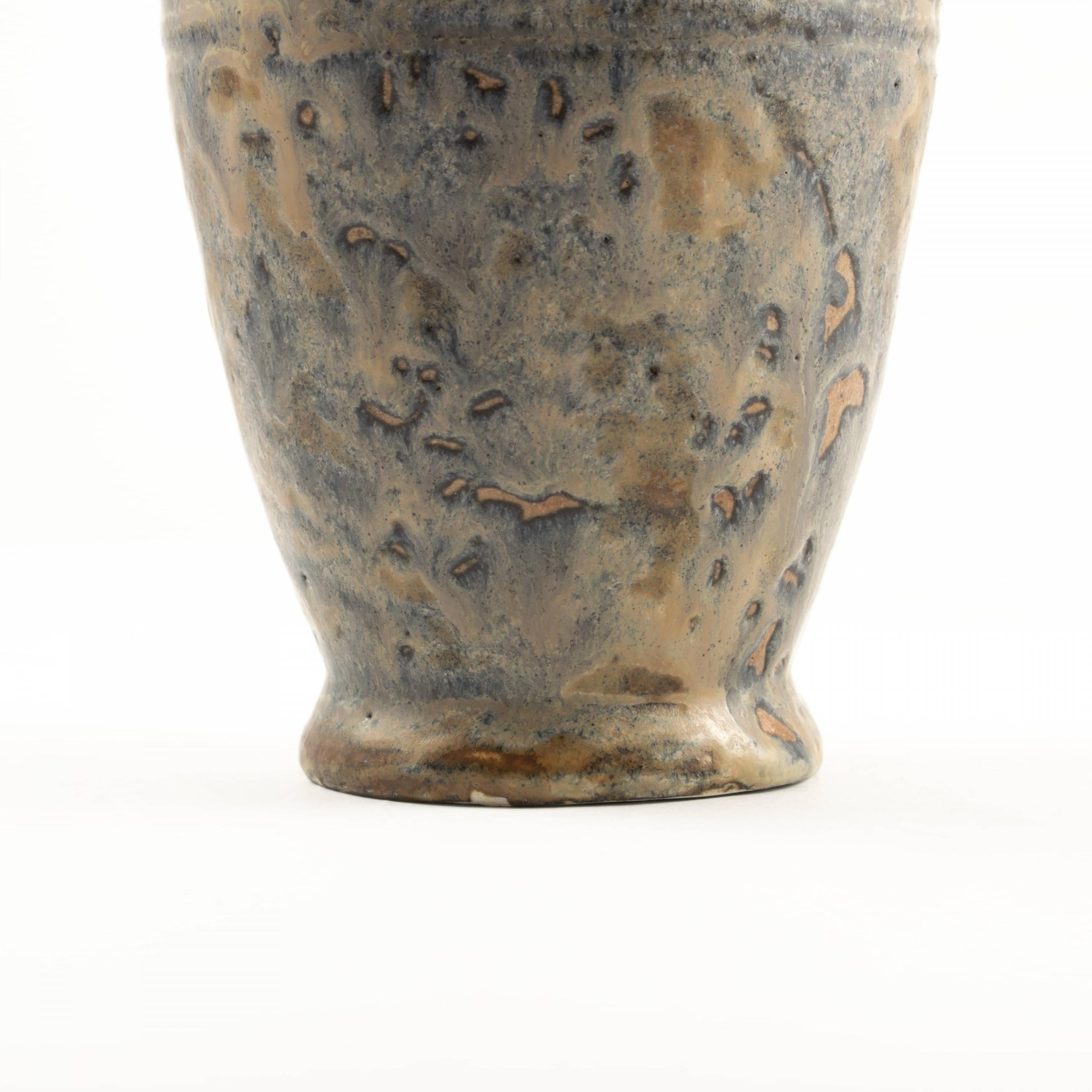 Danish Bode Willumsen Small Stoneware Vase from Own Studio For Sale