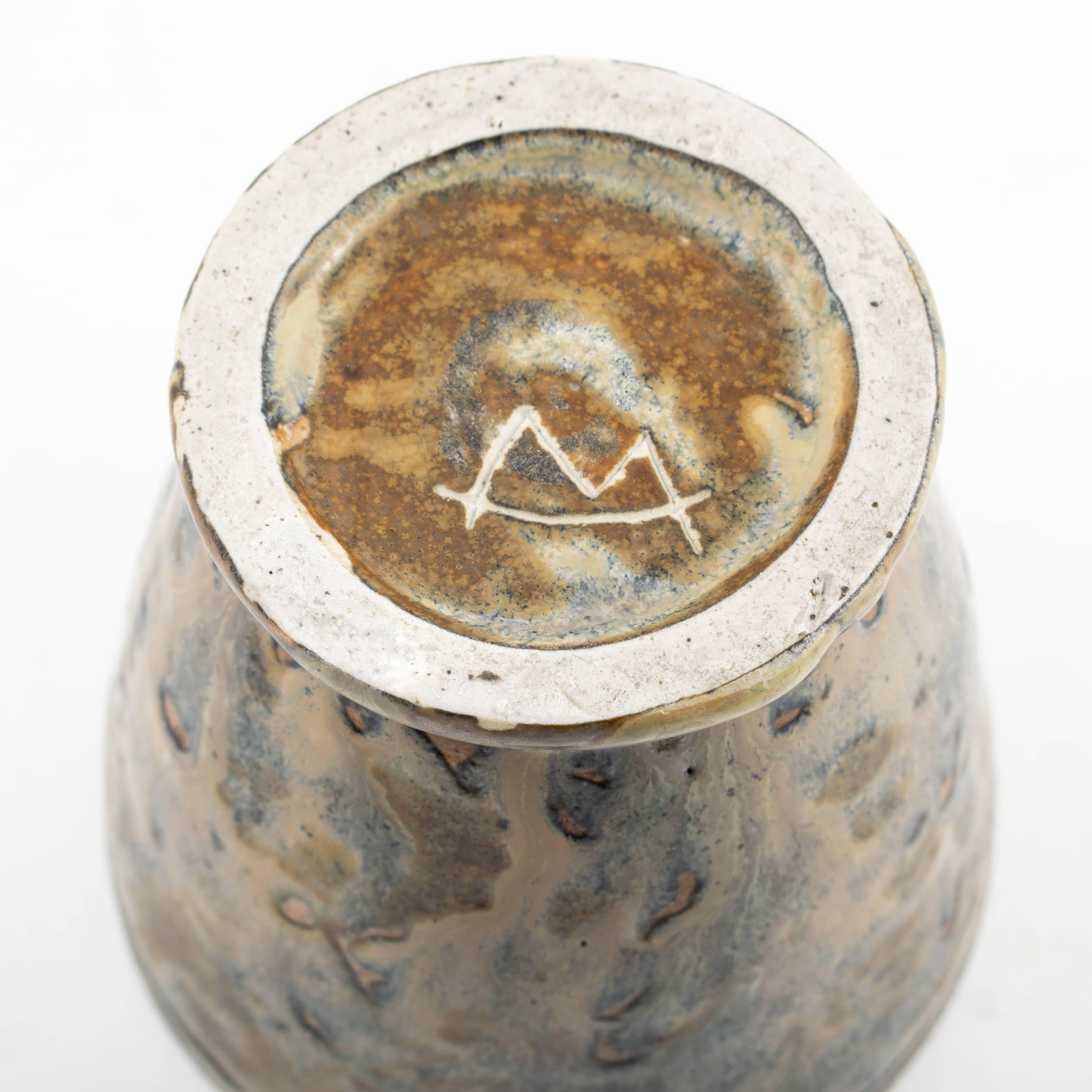 Bode Willumsen Small Stoneware Vase from Own Studio In Good Condition For Sale In Kastrup, DK
