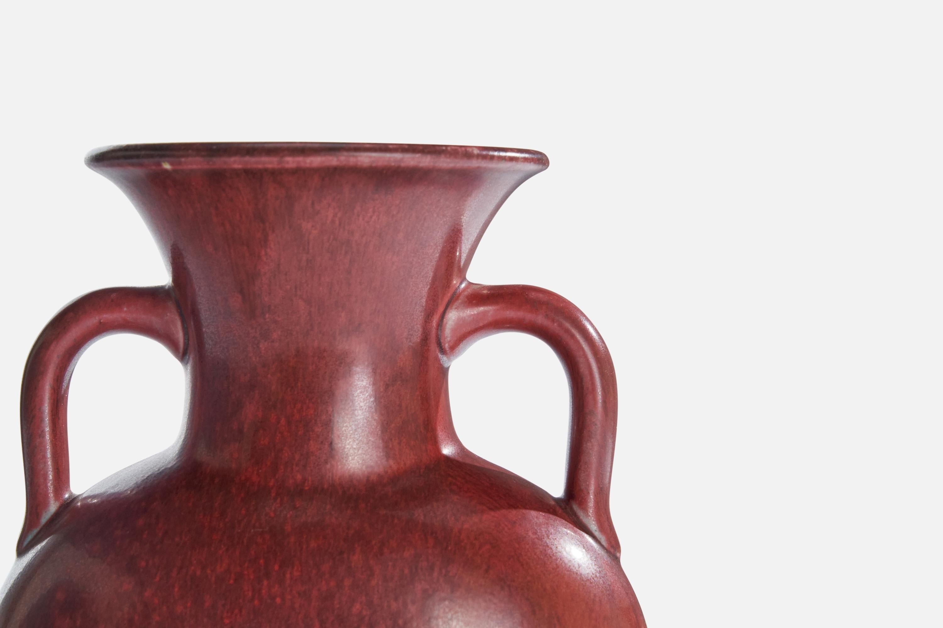 Bode Willumsen, Vase, Stoneware, Denmark, 1940s For Sale 1