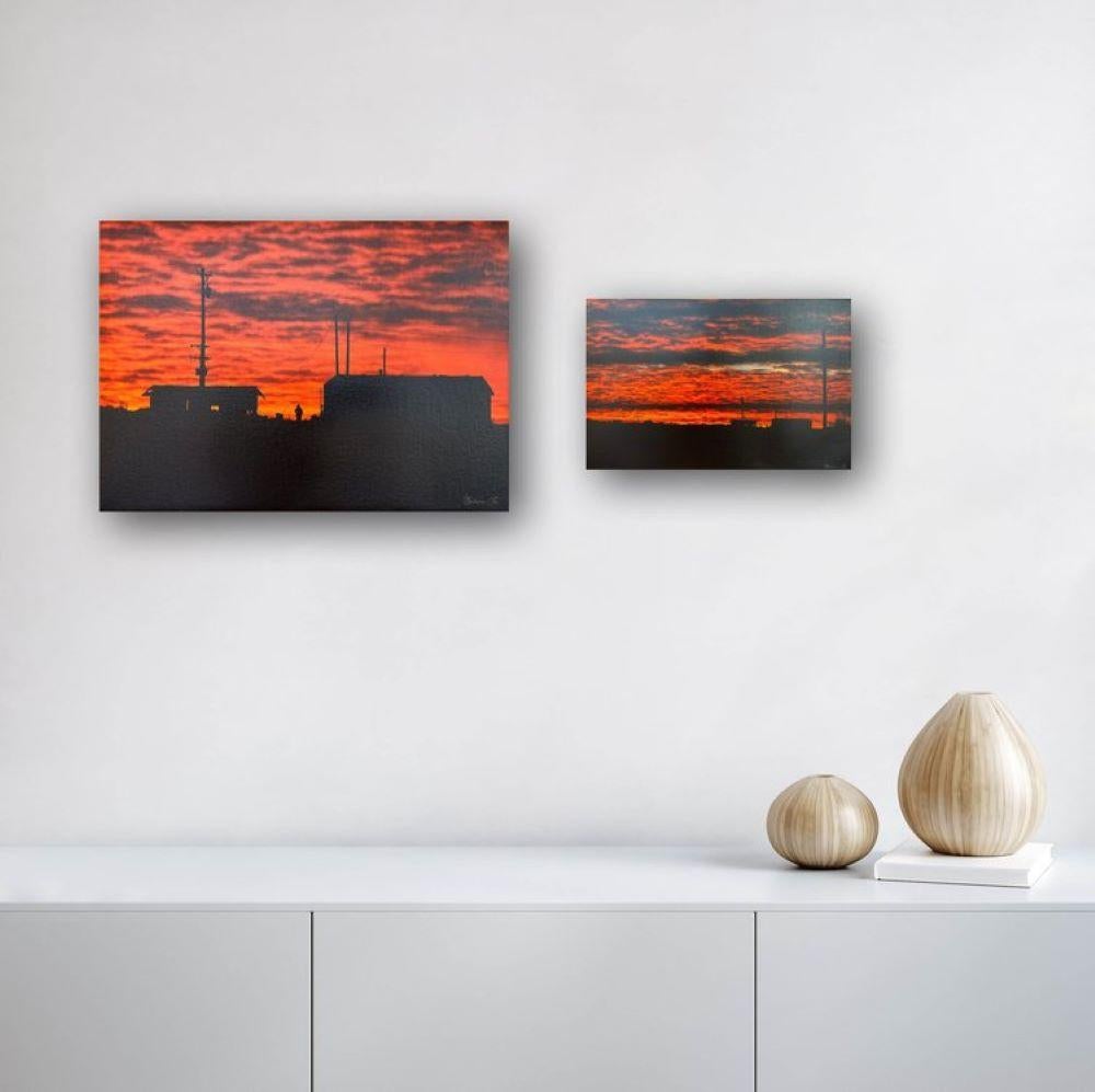 Twin Lakes Sunset (1/2) and Twin Lakes Sunset (2/2) (Set) - Photograph by Boderra Joe
