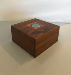 Caja danesa de palisandro Bodil Eje de Alfred Klitgaard