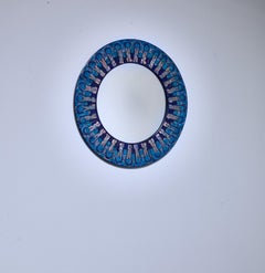 Bodil Eje Enameled Copper Wall Mirror, Denmark