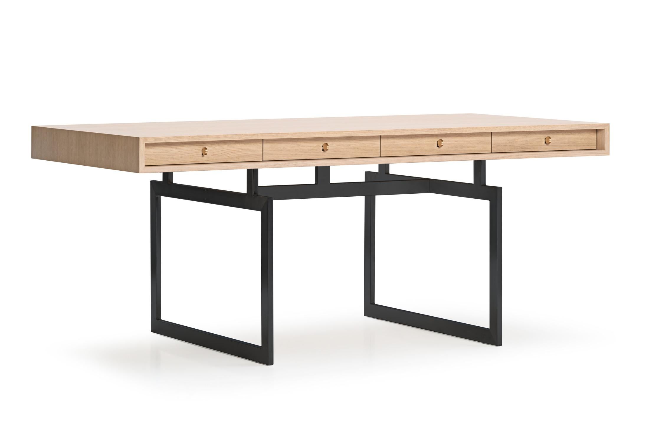 Bureau Bodil Kjaer pour Karakter, 1959, gris foncé et chêne naturel Neuf - En vente à Barcelona, Barcelona