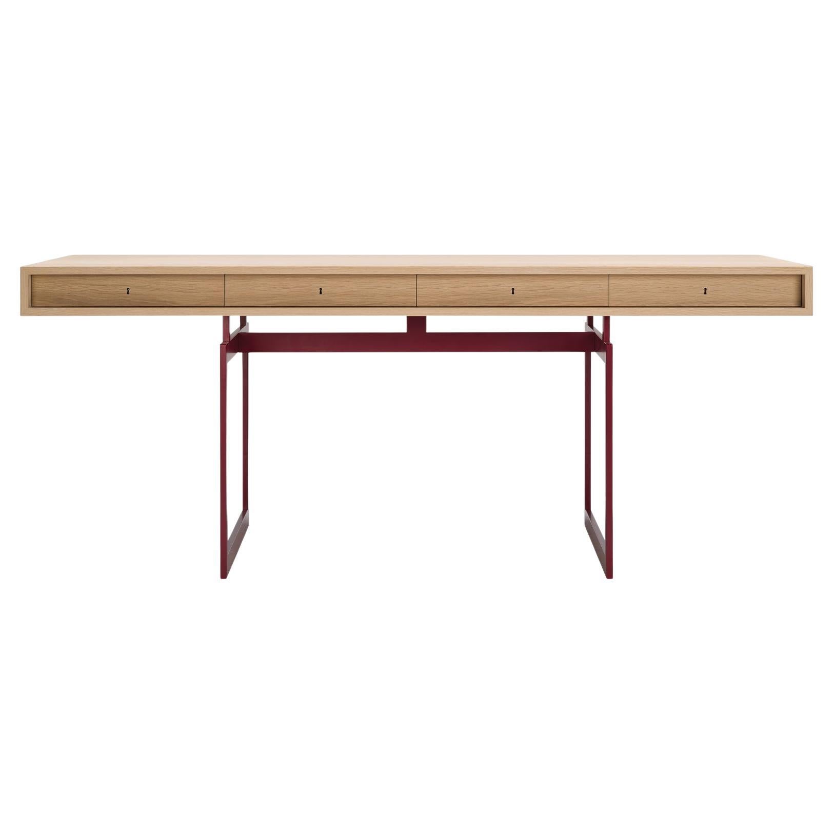 Bodil Kjaer, 1959 Bürotisch aus roter und natürlicher Eiche für Karakter