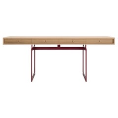 Bodil Kjaer, 1959 Bürotisch aus roter und natürlicher Eiche für Karakter