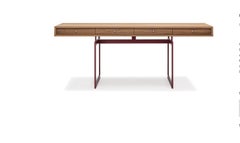 Bodil Kjaer, 1959 Red And Walnut Office Desk For Karakter