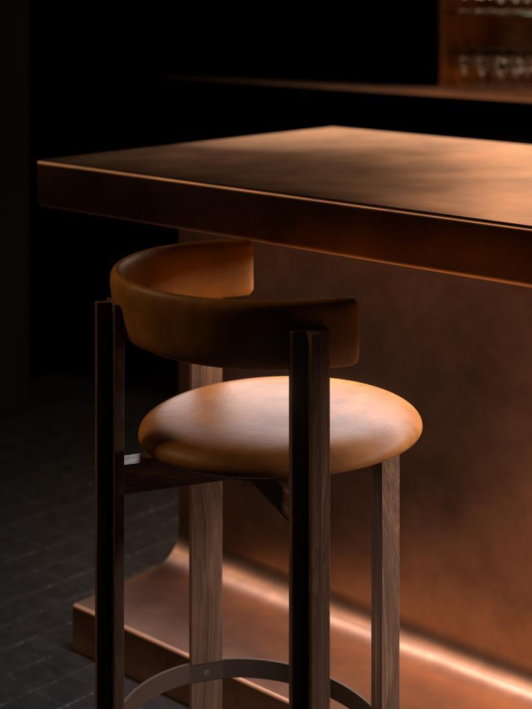 Bodil Kjaer, 1961, Smoke Stained Oak Principal Bar Chair For Karakter For Sale 5