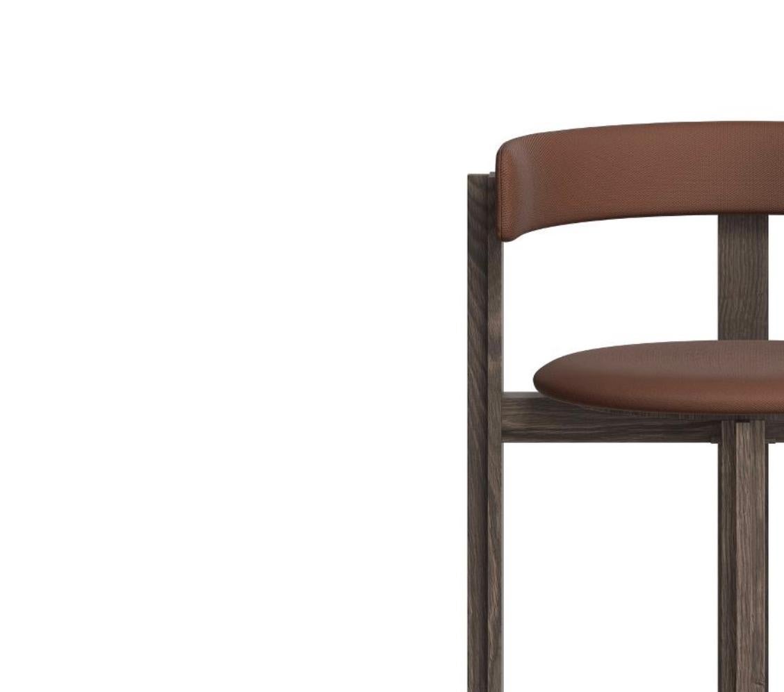 Mid-Century Modern Bodil Kjaer, 1961, Smoke Stained Oak Principal Bar Chair For Karakter For Sale
