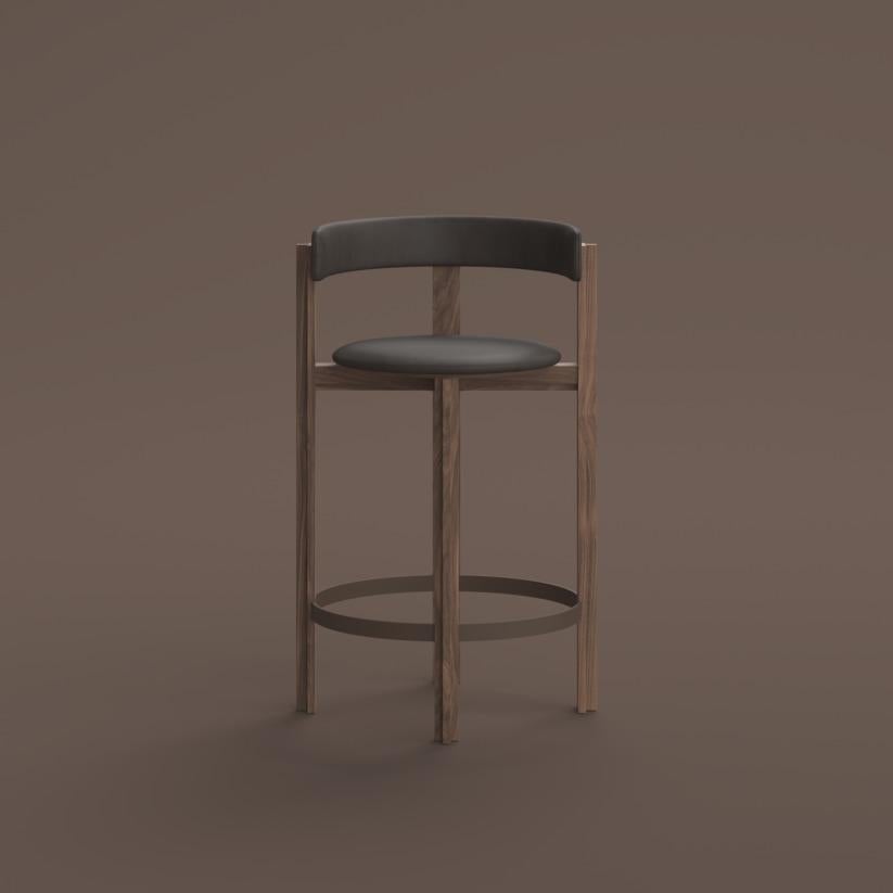 Bodil Kjaer, 1961, Smoke Stained Oak Principal Bar Chair For Karakter For Sale 1