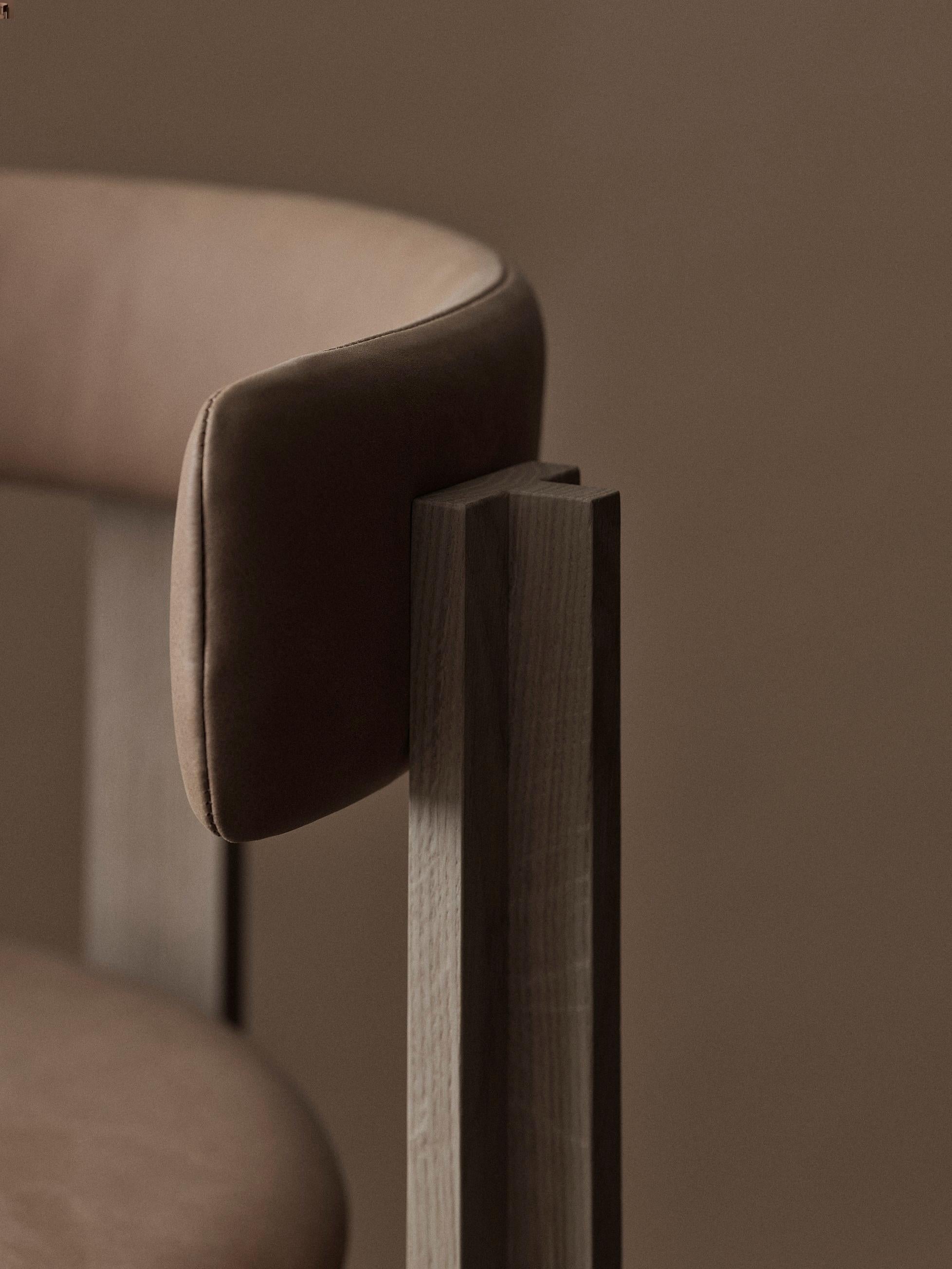 Bodil Kjaer, 1961, Smoke Stained Oak Principal Bar Chair For Karakter For Sale 3