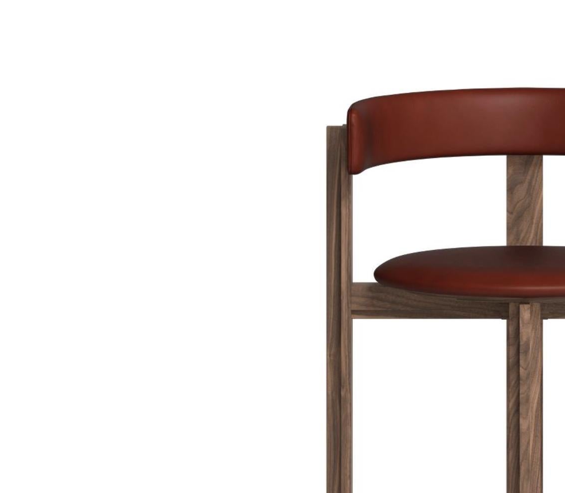 Mid-Century Modern Bodil Kjaer, Walnut Principal Bar Chair For Karakter For Sale
