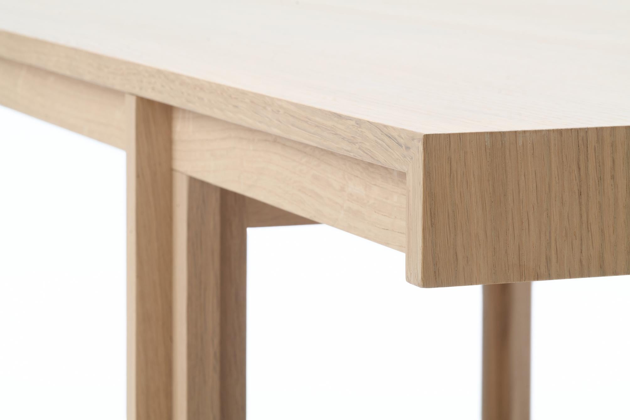 Danish Bodil Kjaer, White Stained Oak Principal Dining Table For Karakter For Sale