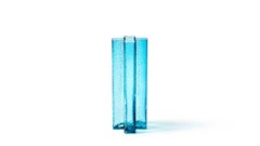 Bodil Kjaer Cross Blown Glass Vase for Cassina, Mid-Century Italy