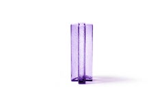 Bodil Kjaer Cross Blown Glass Vase for Cassina, Mid-Century Italy