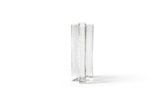 Bodil Kjaer Cross Blown Glass Vase for Cassina, Mid-Century Italy