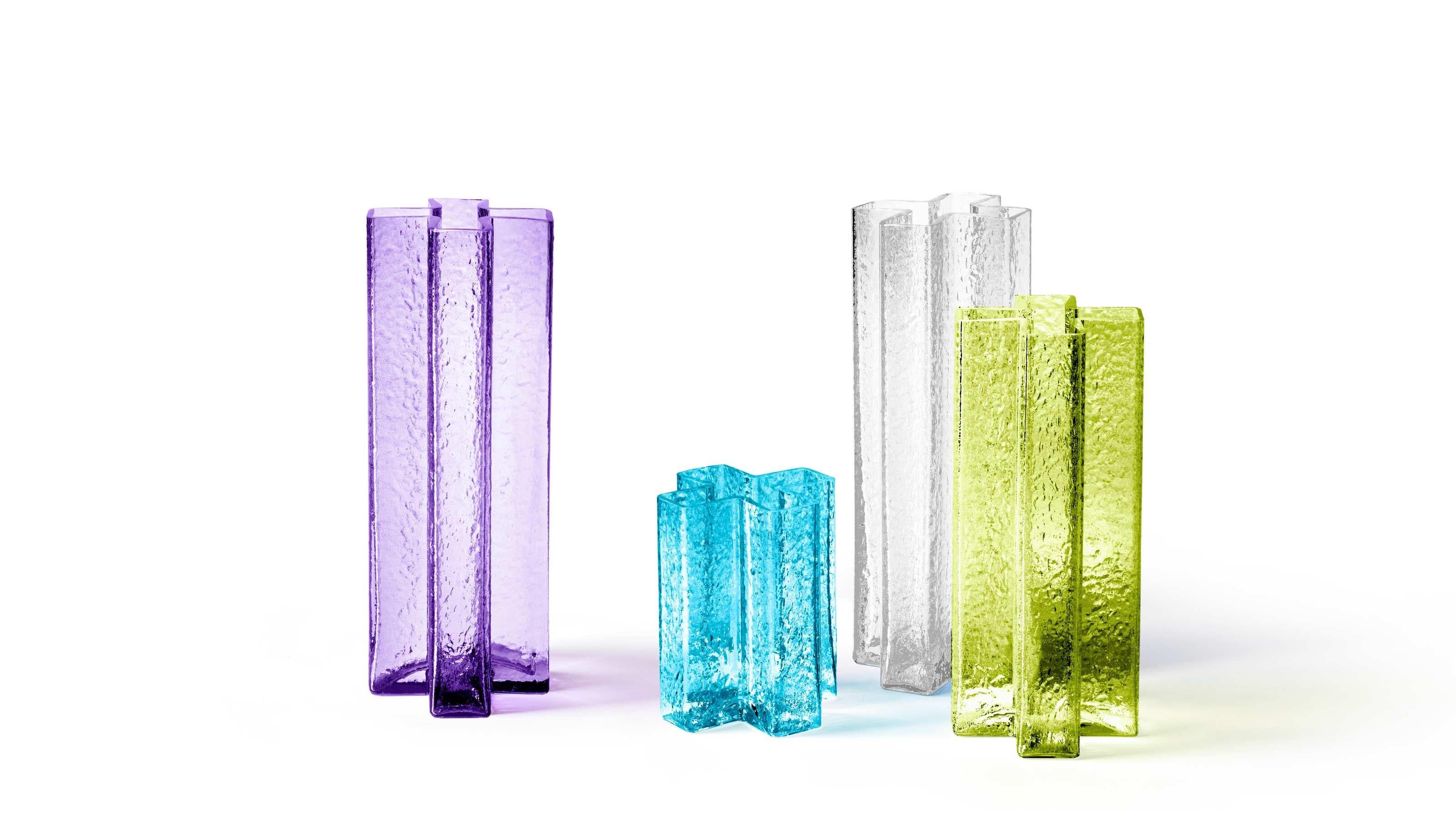 XXIe siècle et contemporain Verre soufflé en croix Bodil Kjaer pour Cassina en vente