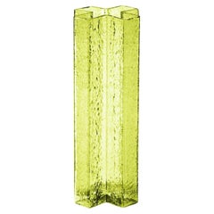 Bodil Kjaer Cross Blown Glass Vase for Cassina, Mid-Century Italy