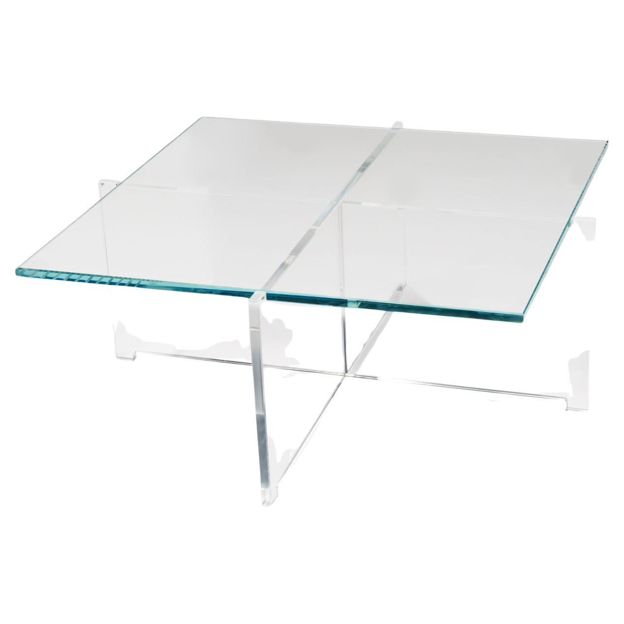 Mid-Century Modern Bodil Kjaer Cross Plex Table For Karakter For Sale