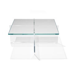 Bodil Kjær 'Crossplex Low Table', Polycarbonate and Glass by Karakter
