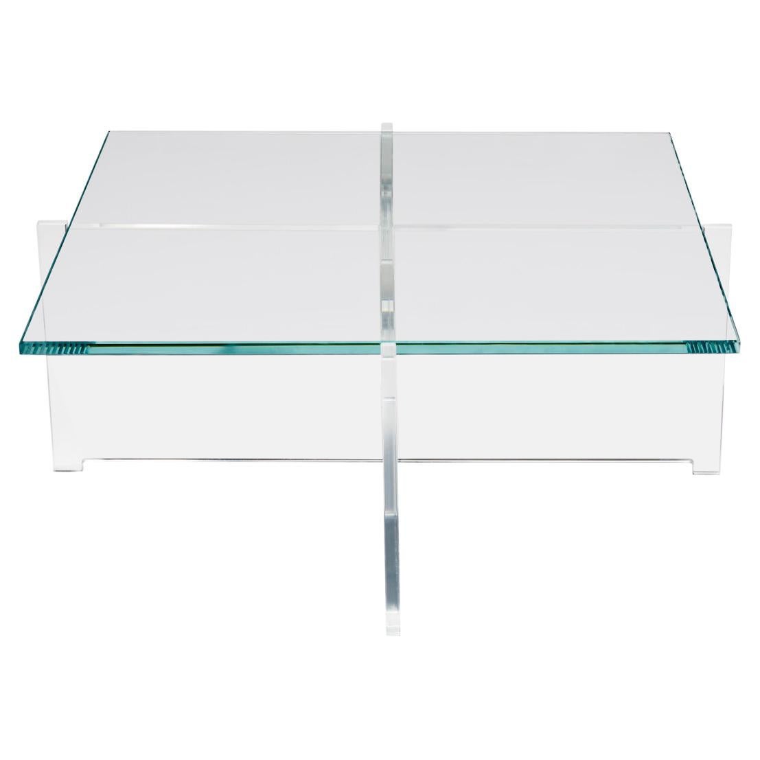 Bodil Kjær 'Crossplex Low Table', Polycarbonat und Glas von Karakter